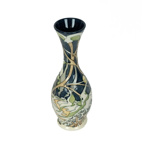 182 - Moorcroft - Kerry Goodwin - limited edition (2/50) tall bottle form vase with tube lined decoration ... 