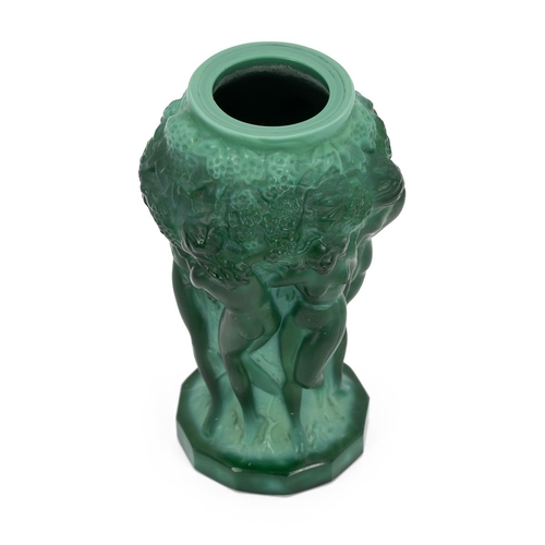 196 - Attributed to Frantisek Pazourek (1905-97), Czech for Curt Schlevogt - an Ingrid pressed Malachite G... 