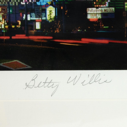 204 - After Betty Willis (1924-2018), Welcome to Fabulous Las Vegas, print, signed by Willis and Bill Hana... 