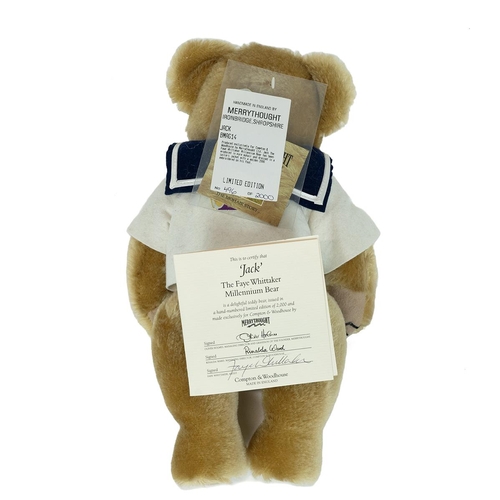 242 - Three Merrythought limited edition growling teddybears in their boxes with certificates of authentic... 