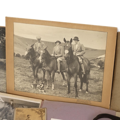 296 - Collection of Hunting and Equestrian photographs, Notes and Other Items. Most early-mid 20th century... 