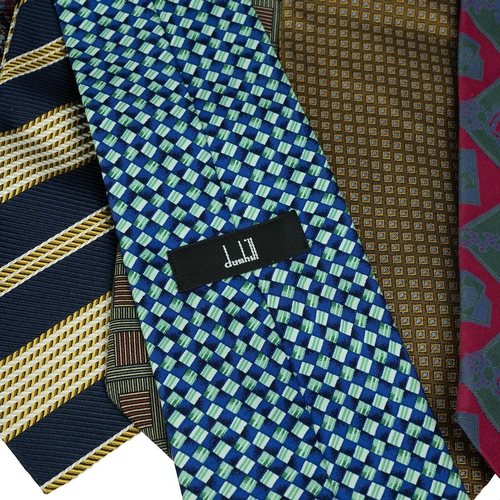 298 - 14 vintage designer ties including four by Christian Dior, two Burberrys, two Gucci, two Yves Saint ... 