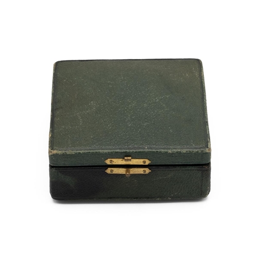 31 - Jewellery interest - Mrs Newman leather jewellery box signed Mrs Newman, Goldsmiths & Court Jeweller... 