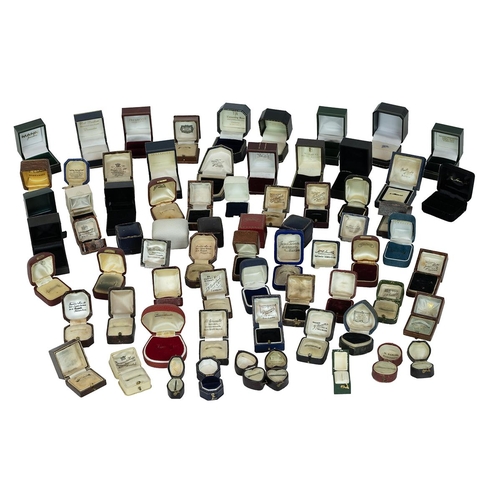 33 - Large collection of Victorian and later jewellery ring boxes. 