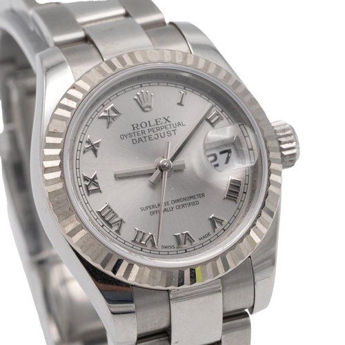 60 - Rolex Lady's Oyster Perpetual Datejust automatic wristwatch. Ref 179174, Serial Mxxx701. Stainless s... 