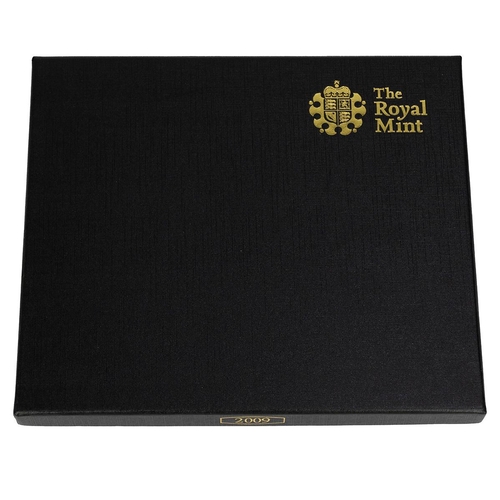 82 - 2009 Royal Mint proof 12-coin set including Kew Gardens 50p as well as other commemorative and defin... 