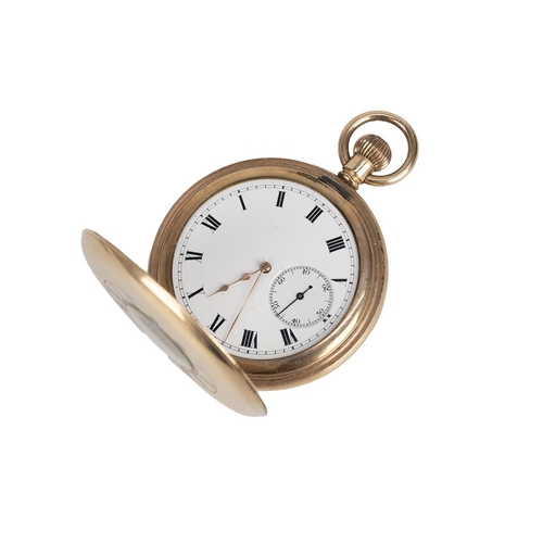 33 - Vintage Ferel jump watch with expandable strap; 5 x gold or silver plated pocket watches including t... 