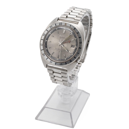 35 - Seiko Bell-Matic day/date stainless steel wristwatch, with 17 jewels, along with a Seiko Automatic N... 