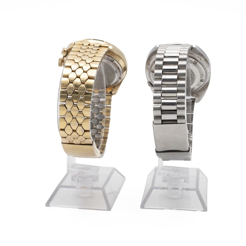 35 - Seiko Bell-Matic day/date stainless steel wristwatch, with 17 jewels, along with a Seiko Automatic N... 