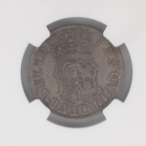 116 - 1658 Oliver Cromwell silver Shilling (S 3228, ESC 1005, Bull 254). Obverse: left-facing laureate and... 