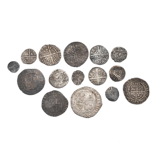 118 - Fifteen (15) mixed British hammered silver coins including Edward I, Edward III, Henry VI, Edward IV... 