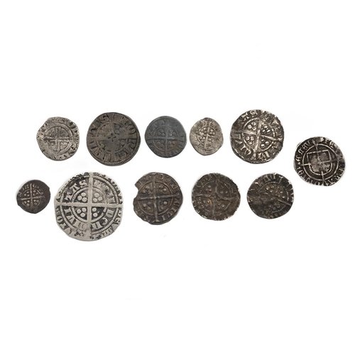 119 - Eleven (11) hammered silver coins, including Henry III Canterbury 'Short Cross' Penny; Edward I York... 