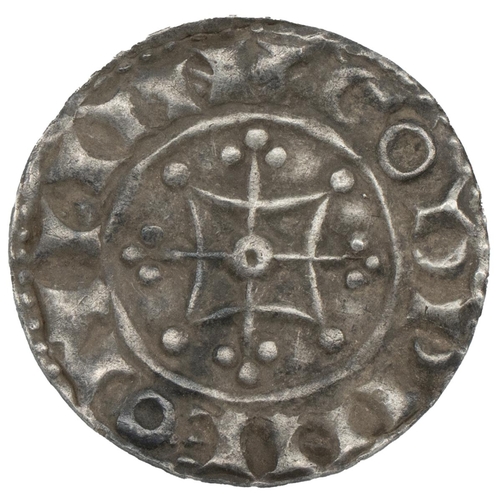 12 - William I silver Penny, two stars type (1074-1077), London, Godwine (S 1254, North 845). Obverse: cr... 