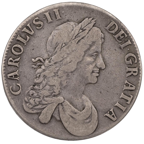 129 - 1664 Charles II silver Crown, 'XVI' regnal year (S 3355, ESC 28, Bull 362). Obverse: laureate draped... 