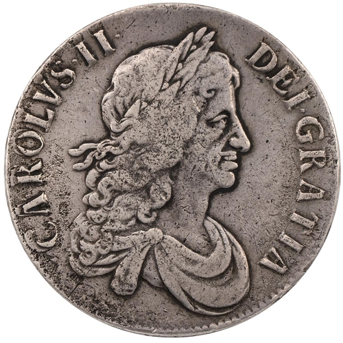 130 - 1664 Charles II silver Crown, 'XVI' regnal year (S 3355, ESC 28, Bull 362). Obverse: laureate draped... 