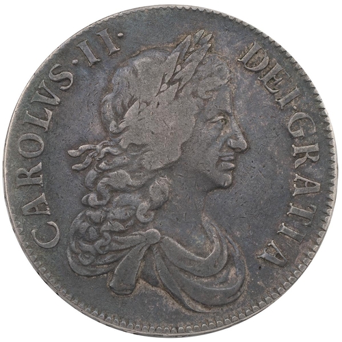 131 - 1666 Charles II silver Crown, 'XVIII' regnal year (S 3355, ESC 32, Bull 366). Obverse: laureate drap... 