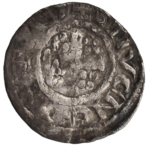 16 - Richard I (1189-1199) silver Penny, class 3, London, Stivene (S 1347, North 967). Obverse: crowned f... 