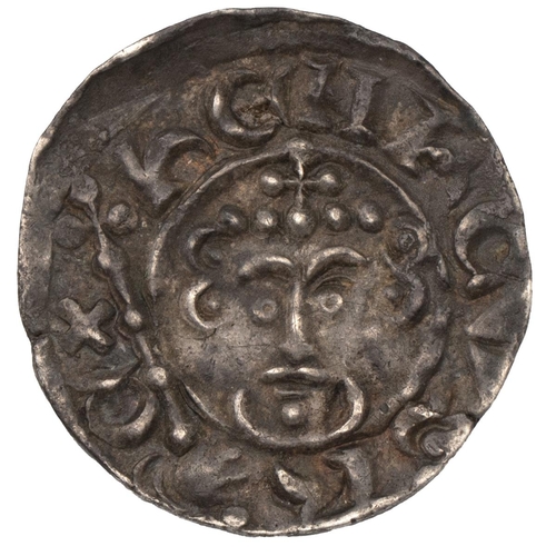 17 - John (1199-1216) silver Penny, short cross, class 5b, London, Willelm L (S 1351). Obverse: facing bu... 