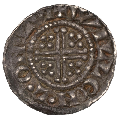 17 - John (1199-1216) silver Penny, short cross, class 5b, London, Willelm L (S 1351). Obverse: facing bu... 