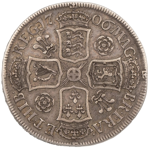 184 - 1706 Anne silver Halfcrown (S 3582, ESC 572, Bull 1361). Obverse: draped bust, facing left, 'ANNA DE... 