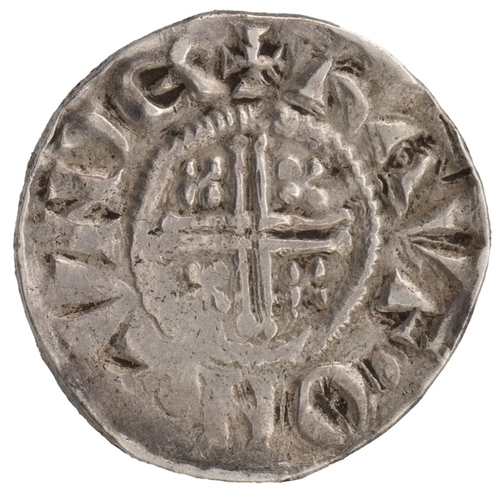 19 - John (1199-1216) silver Penny, short cross, class 6a, London, Ravf (S 1353). Obverse: smaller facing... 