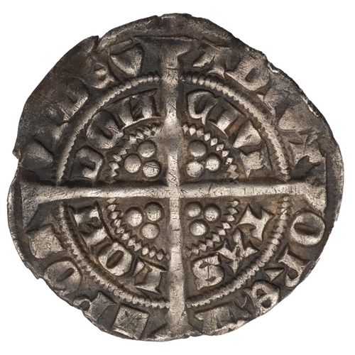 22 - Edward III silver Halfgroat, pre-treaty period (1351-1361), London, series C (S 1574, North 1148). O... 