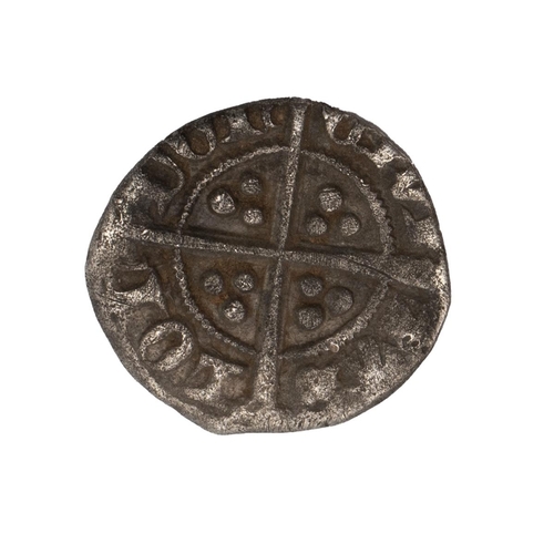 23 - Richard II (1377-1399) silver Halfpenny, intermediate style, London (S 1699, North 1331b). Obverse: ... 