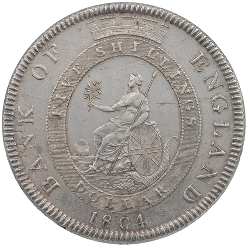 236 - 1804 George III silver Dollar, Bank of England issue (S 3768). Obverse: right-facing laureate draped... 