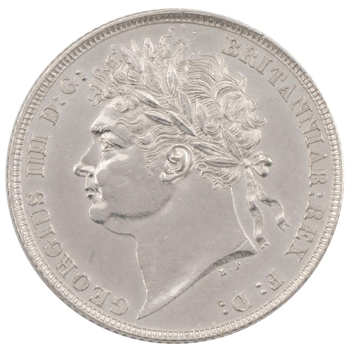 260 - 1823 George IV silver Shilling - rare (S 3811, ESC 1249, Bull 2398). Obverse: left-facing laureate h... 