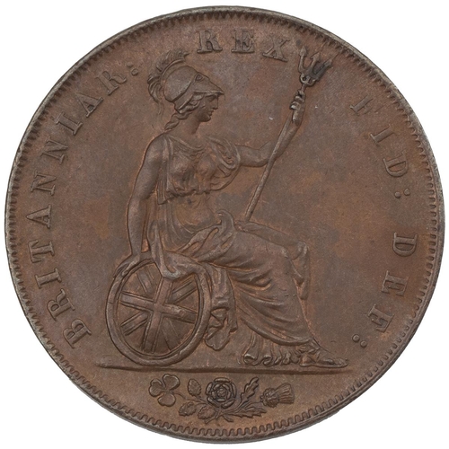 263 - 1825 George IV copper Halfpenny (S 3824, Peck 1431). Obverse: left-facing laureate head with the dat... 