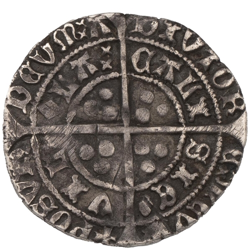 28 - Henry VI silver Groat, pinecone-mascle issue (1430-1434), Calais, cross fleury/plain cross (S 1875, ... 