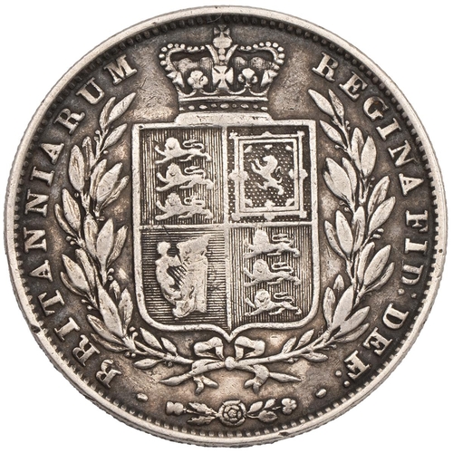 306 - 1848 Victoria silver Halfcrown - rare (S 3888, ESC 681, Bull 2726). Obverse: type A5 'Young Head', n... 