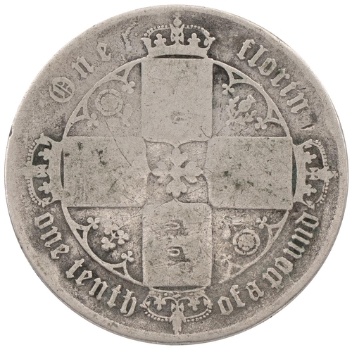 316 - 1862 Victoria silver 'Gothic' Florin (S 3891, ESC 820, Bull 2847). Obverse: left-facing crowned port... 