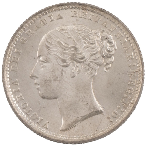 325 - 1872 Victoria silver Shilling, die no. 36 (S 3906A, ESC 1324, Bull 3042). Obverse: third 'Young Head... 