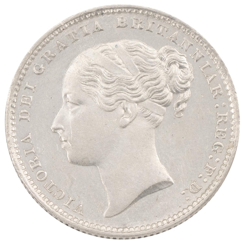 330 - 1885 Victoria silver Shilling (S 3907, ESC 1345, Bull 3076). Obverse: A4 'Young Head', facing left w... 