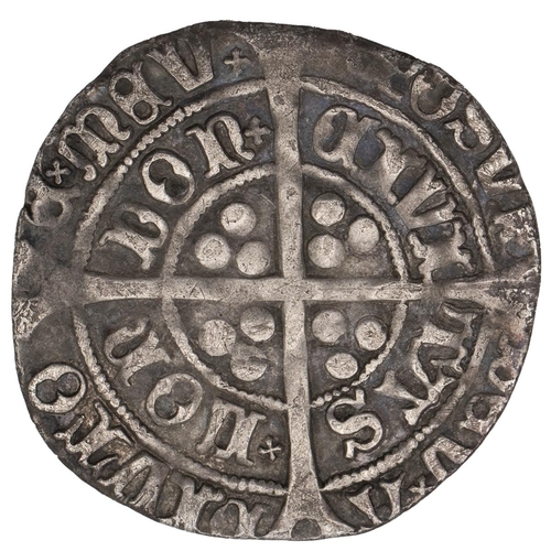 35 - Henry VII (1485-1509) silver Groat, facing bust issue, class IIIb, pansy mintmark (S 2198A, North 17... 