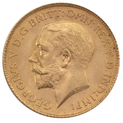 362 - 1915 George V gold London mint Half Sovereign (S 4006, Marsh 530). Obverse: left-facing bare head bu... 