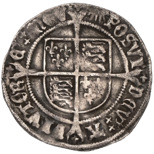 38 - Henry VIII silver Groat, second coinage (1526-1544), London mint, sunburst mintmark (S 2337E, North ... 