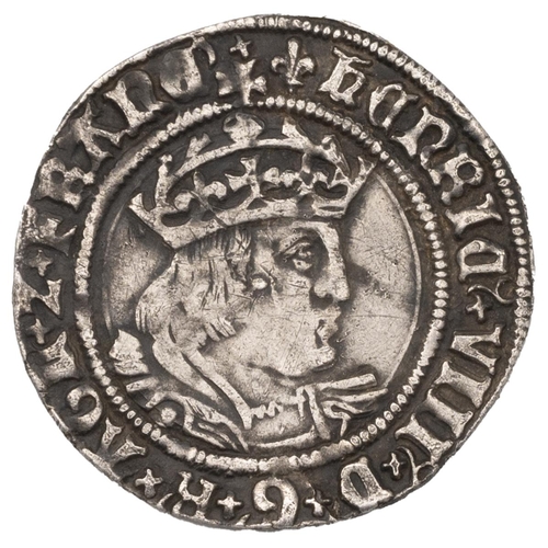 39 - Henry VIII silver Groat, second coinage (1526-1544), London mint, lis mintmark (S 2337, North 1797).... 