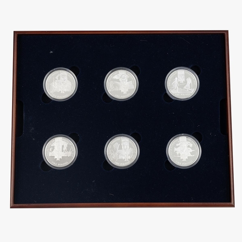 405 - 2006 Victoria Cross silver proof 18-coin Commonwealth Crown set from The Royal Mint. Composition: 92... 