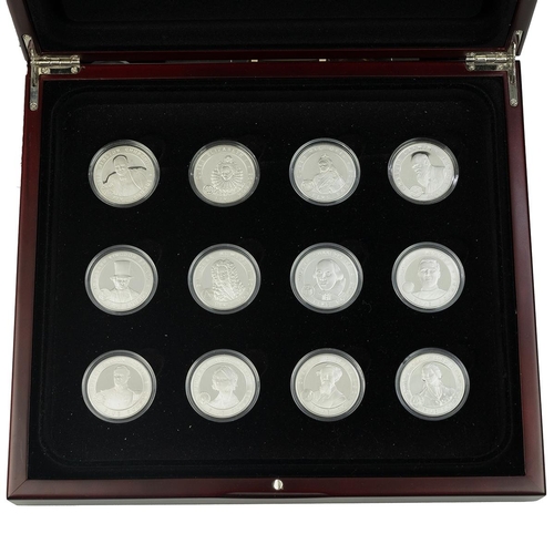 412 - Two (2) Great Britons Royal Mint silver proof sets, including a 2006 12-coin set and a 2007 12-coin ... 