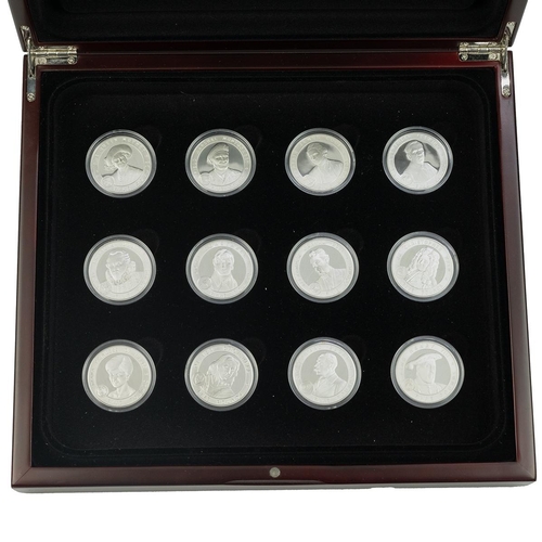 412 - Two (2) Great Britons Royal Mint silver proof sets, including a 2006 12-coin set and a 2007 12-coin ... 