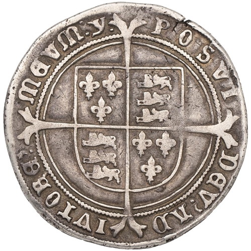 44 - Edward VI silver Crown, fine issue (1551-1553), 'Y' mintmark, Southwark mint (S 2478, North 1933). O... 