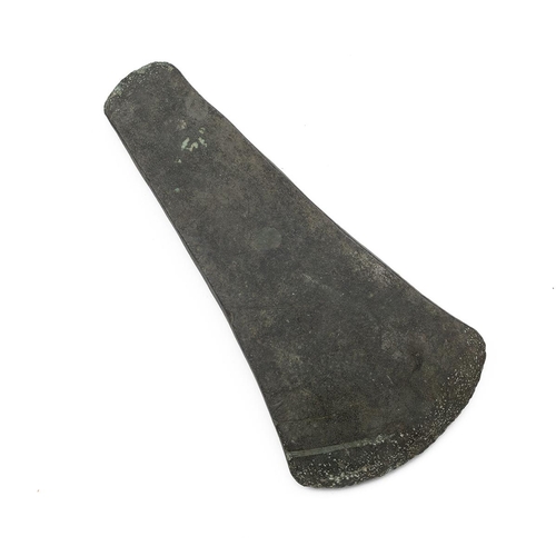 482 - c1950-1750 BC Bronze Age flat axe type with a stable dark rich patination. Weight: 80g. Dimensions: ... 