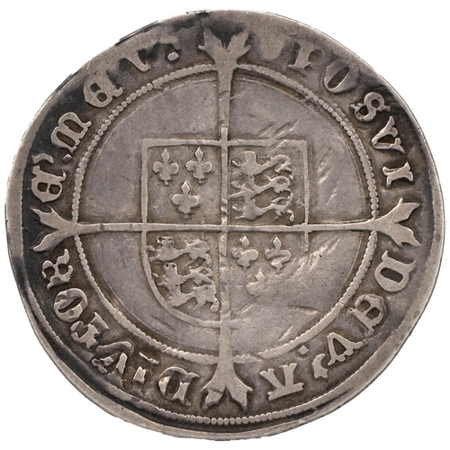 50 - Edward VI silver Shilling, fine issue (1551-1553), tun mintmark (S 2482, North 1937). Obverse: facin... 