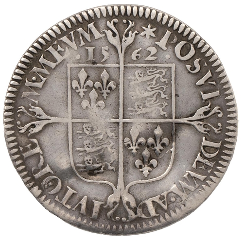 60 - 1562 Elizabeth I silver Sixpence, milled issue, star mintmark (S 2596, North 2024). Obverse: large, ... 