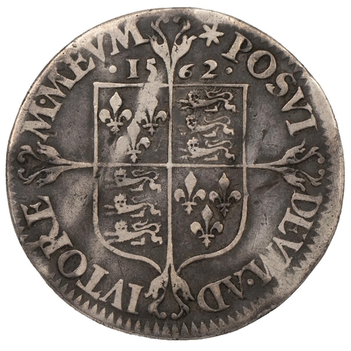 61 - 1562 Elizabeth I silver Sixpence, milled issue, star mintmark (S 2596, North 2024). Obverse: large, ... 