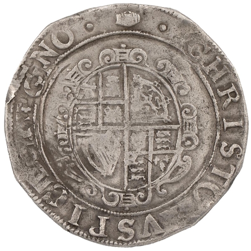 88 - Charles I (1625-1649) silver Halfcrown, Tower under the king, group III, tun mintmark (S 2773). Obve... 