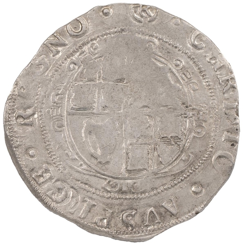 93 - Charles I (1625-1649) silver Halfcrown, Tower under Parliament, group III, (R) mintmark (S 2778, Nor... 