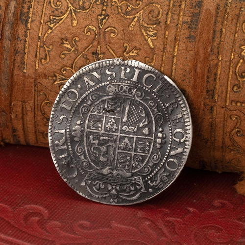 97 - Charles I (1625-1649) silver Shilling, York mint, type 5 (S 2874, North 2320). Obverse: left-facing ... 